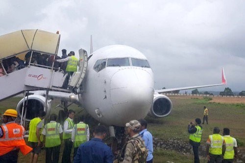 All the passengers and crew member are safe and de-boarded. Air India skid off
