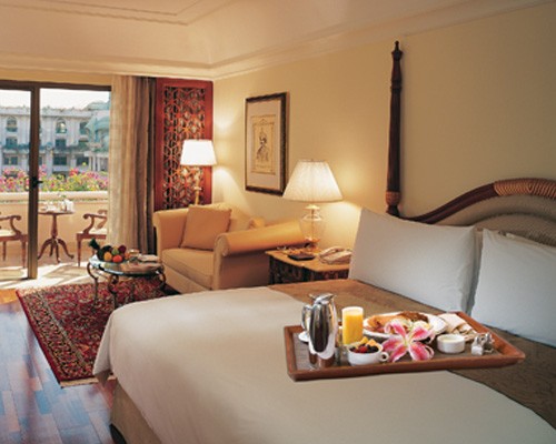 Themed after the Mysore Palace, the Leela Palace Bengaluru, is a luxury destination for the tourist and the businessman. The Leela Group's deal with Brookfield includes the four luxury properties in the metros. Courtesy: theleela.com Leela Group