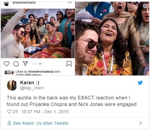 Screaming auntie from Priyanka Chopra's Mehendi ceremony becomes a ...