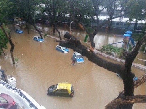 Malad has received most rainfall. Mumbai rains