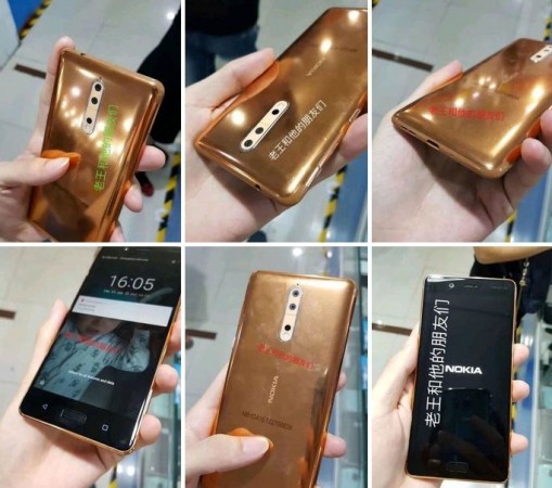 Nokia 8 leaked images Nokia 8 gold copper variant