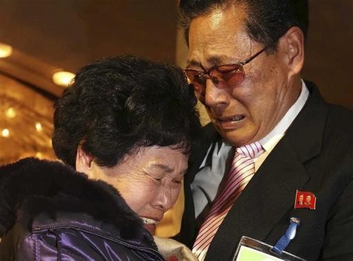 North Korean Lee Yun-geun (R), 72, hugs his South Korean sister Lee Sun-hyang, 88, during their family reunion at the Mount Kumgang resort in North Korea February 20, 2014 (Reuters) North Korean Lee Yun-geun (R), 72, hugs his South Korean sister Lee Sun-hyang, 88, during their family reunion at the Mount Kumgang resort in North Korea February 20, 2014.