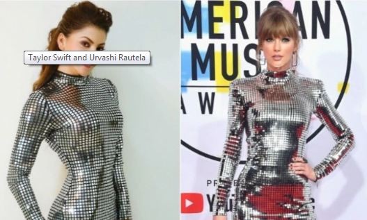 Urvashi Rautela trolled for copying Taylor Swift Urvashi Rautela trolled for copying Taylor Swift