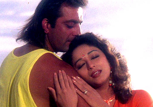 Sanjay Dutt and Madhuri Dixit in the 90's Sanjay Dutt and Madhuri Dixit
