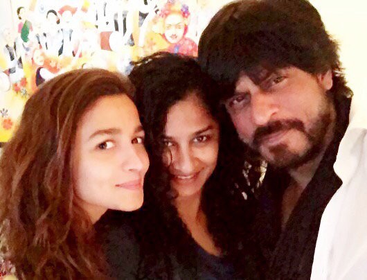 Alia Bhatt, Gauri Shinde, Shah Rukh Khan