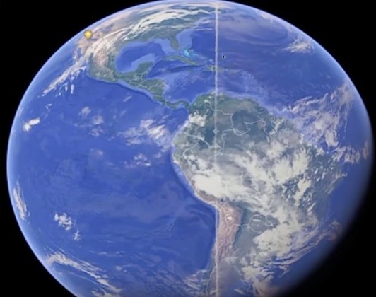 Mysterious Line across earth