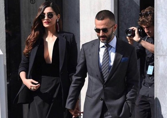 Sonam Kapoor and Anand Ahuja photo by Anil Kapoor. Sonam Kapoor and Anand Ahuja photo by Anil Kapoor