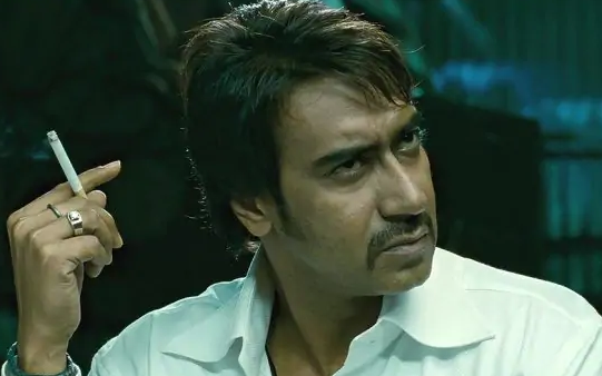 Ajay Devgn smoking in a film. Ajay Devgn smoking in a film