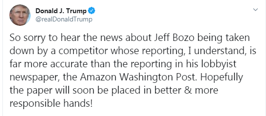 Donald Trump. Twitter Donald Trump Tweet