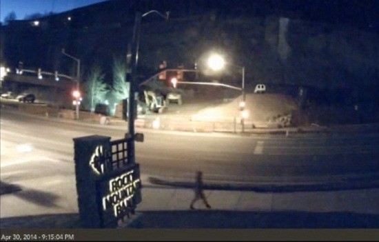 The video shows a man disappear into thin air/YouTube