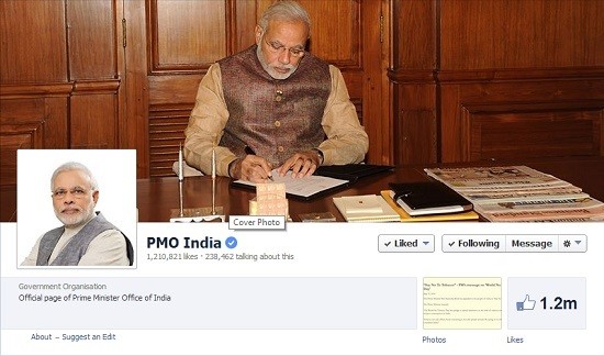 PMO India Facebook page