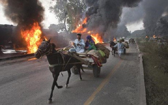 Pakistan reportedly has killed 57 Taliban militants in a massive airstrikes in the Khyber region where the Peshawar attack terrorists were trained.