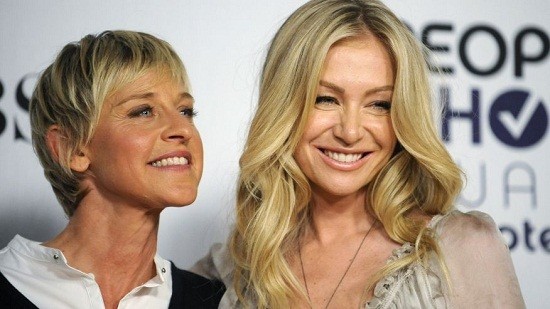 Ellen DeGeneres with Portia De Rossi Ellen DeGeneres with Portia De Rossi