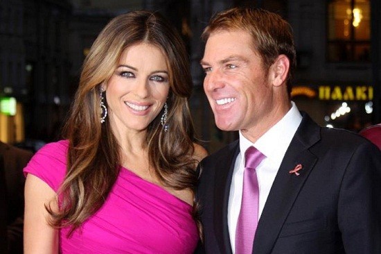 Liz Hurley and Shane Warne/Reuters Liz Hurley and Shane Warne/Reuters