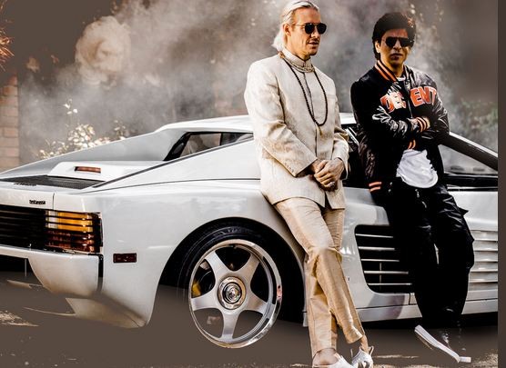 Diplo and Shah Rukh Khan in Phurrr Diplo and Shah Rukh Khan in Phurrr