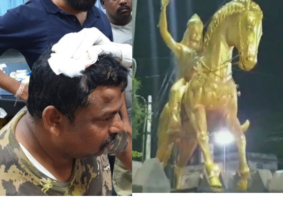 raja singh statue