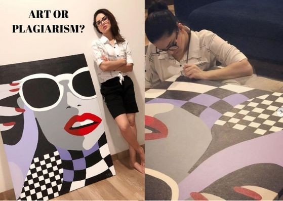 Sunny Leone accused of stealing artist's original work Sunny Leone accused of stealing artist's original work