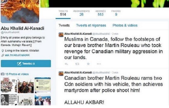 A Canadian national Abu Khalid Al-Kanadi,who is believed to be fighting for ISIS in Syria, on Twitter called on others to wage more attacks in Canada. A Canadian national Abu Khalid Al-Kanadi,who is believed to be fighting for ISIS in Syria called on others to wage more attacks in Canada.