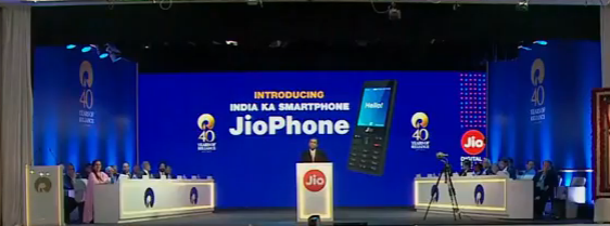 Jio Phone at RIL AGM Jio Phone at RIL AGM