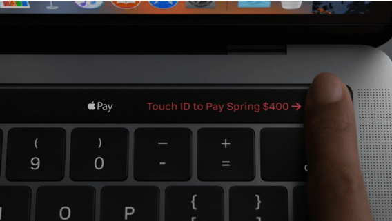 Touch ID in the Touch Bar Touch ID in the Touch Bar