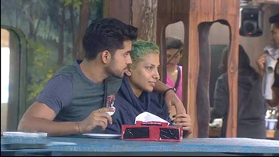 Gautam Gulati and Diandra Soares In Bigg Boss house Gautam Gulati and Diandra Soares In Bigg Boss house