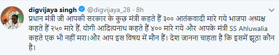 Digvijaya Singh tweet
