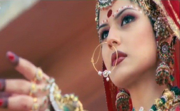 A screen shot of actress Zarine Khan from the film Zarine Khan