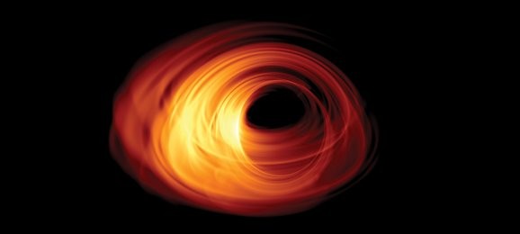 Simulated view of a black hole. black hole, Event Horizon Telescope, EHT, space,