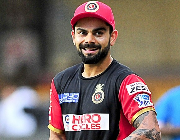 Virat Kohli in RCB colours during IPL. Virat Kohli RCB