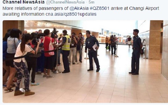 Relatives of the passengers of the missing plane arrive at the Changi airport in Singapore. Relatives of the passengers of the missing plane arrive at the Changi airport in Singapore.