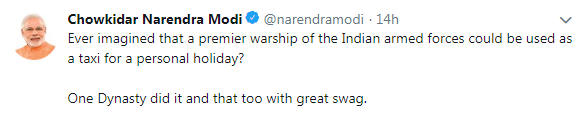 modi tweets