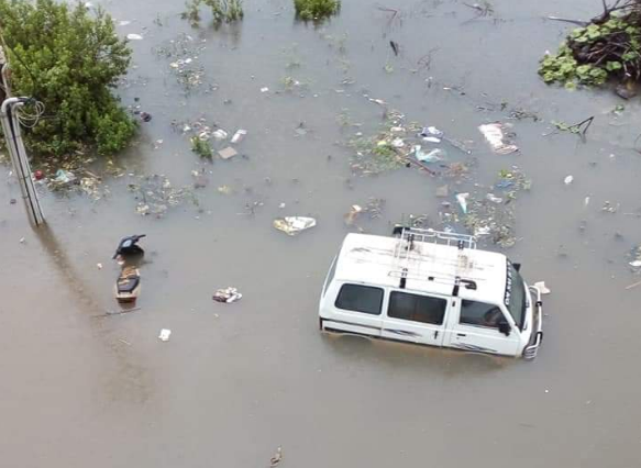 Shahapur in Belagavi district submerged under water Shahapur in Belagavi district submerged under water