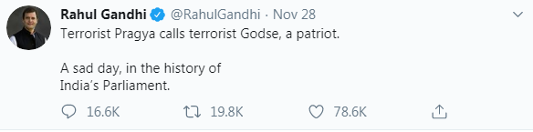 rahul gandhi tweet