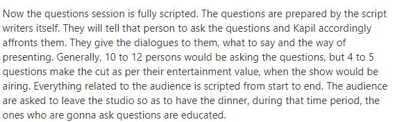 Answer on Qura