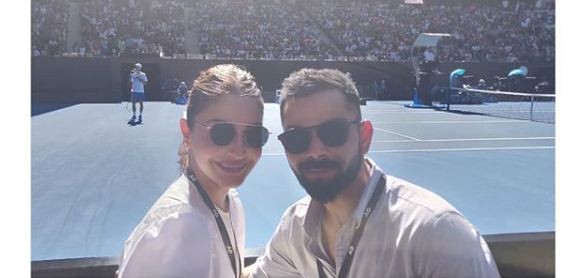 Anushka Sharma basking in the Melbourne sun with husband Virat Kohli. Anushka Sharma Virat Kohli