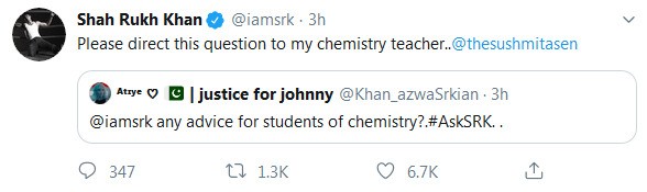 SRK Tweet