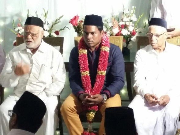 A picture from Yuvan Shankar Raja's marriage. Yuvan Shankar Raja's Marriage