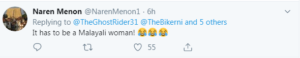 kerala woman twitter reaction
