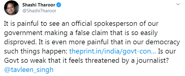 Image: Twitter Shashi Tharoor Tweet