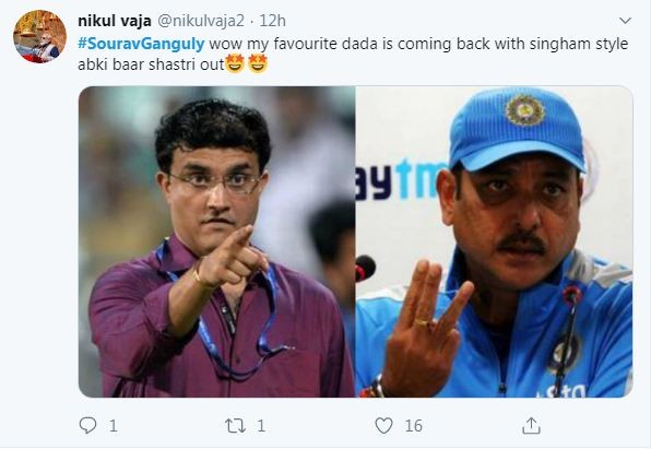 Sourav Ganguly Tweet