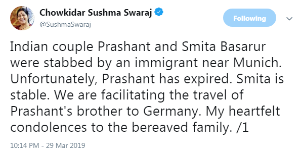 sushma swaraj
