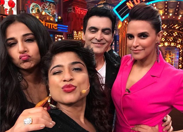 Malishka with Tumhari Sulu team RJ Malishka