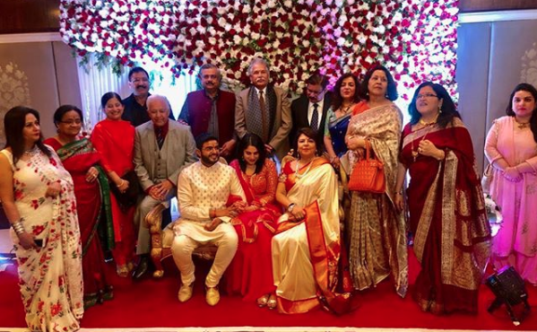 Siddharth Chopra and Ishita Kumar at their roka ceremony in February 2019. Priyanka Chopra's mother says Siddharth Chopra and Ishita Kumar mutually called off wedding