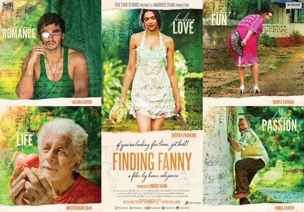 'Finding Fanny': Deepika-Arjun Starrer to be Banned for using Vulgar Word 'Fanny'? 'Finding Fanny' Poster