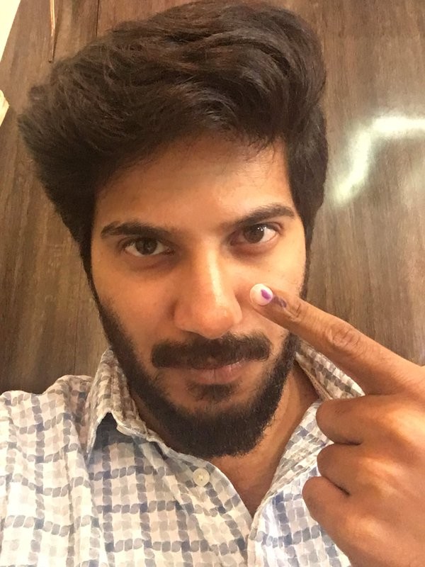 Dulquer Salmaan, Mammootty, Jayaram, Kavya Madhavan cast their vote