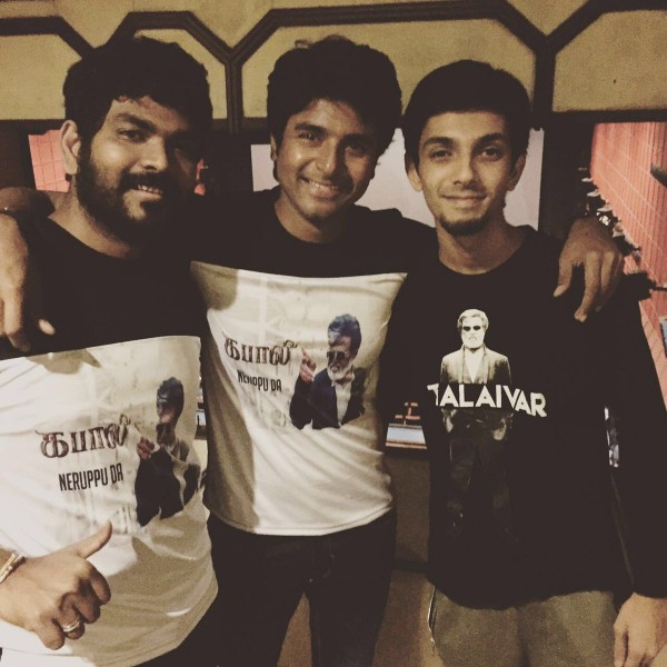 Kabali fdfs: Sivakarthikeyan, Siddharth, Anirudh, Vignesh 