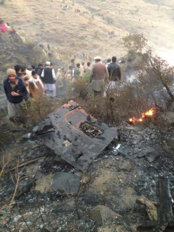 Pictures of PIA flight PK661 crash near Havelian Photos,Images