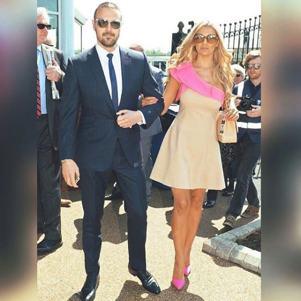 Christine McGuinness flaunts her toned body in Pink suit 