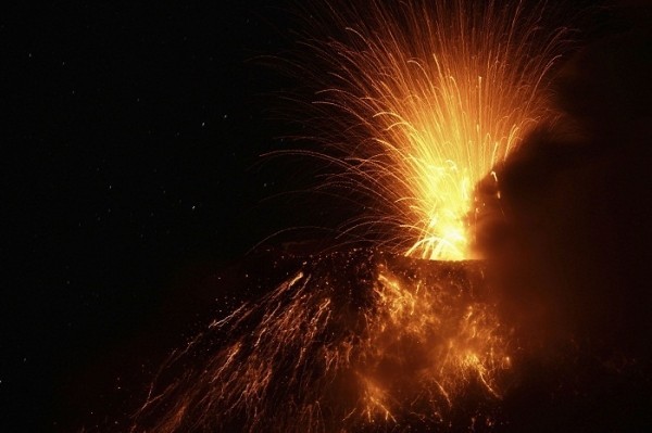 Mount Etna erupts in Italy