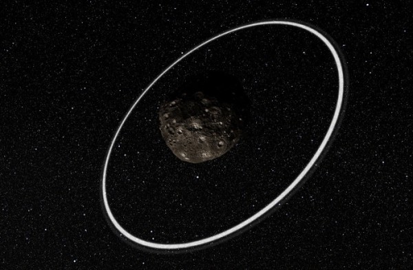 Asteroid with Rings Found; Astronomers Stunned with the Discovery. The image is an artist’s impression of the rings around Chariklo.